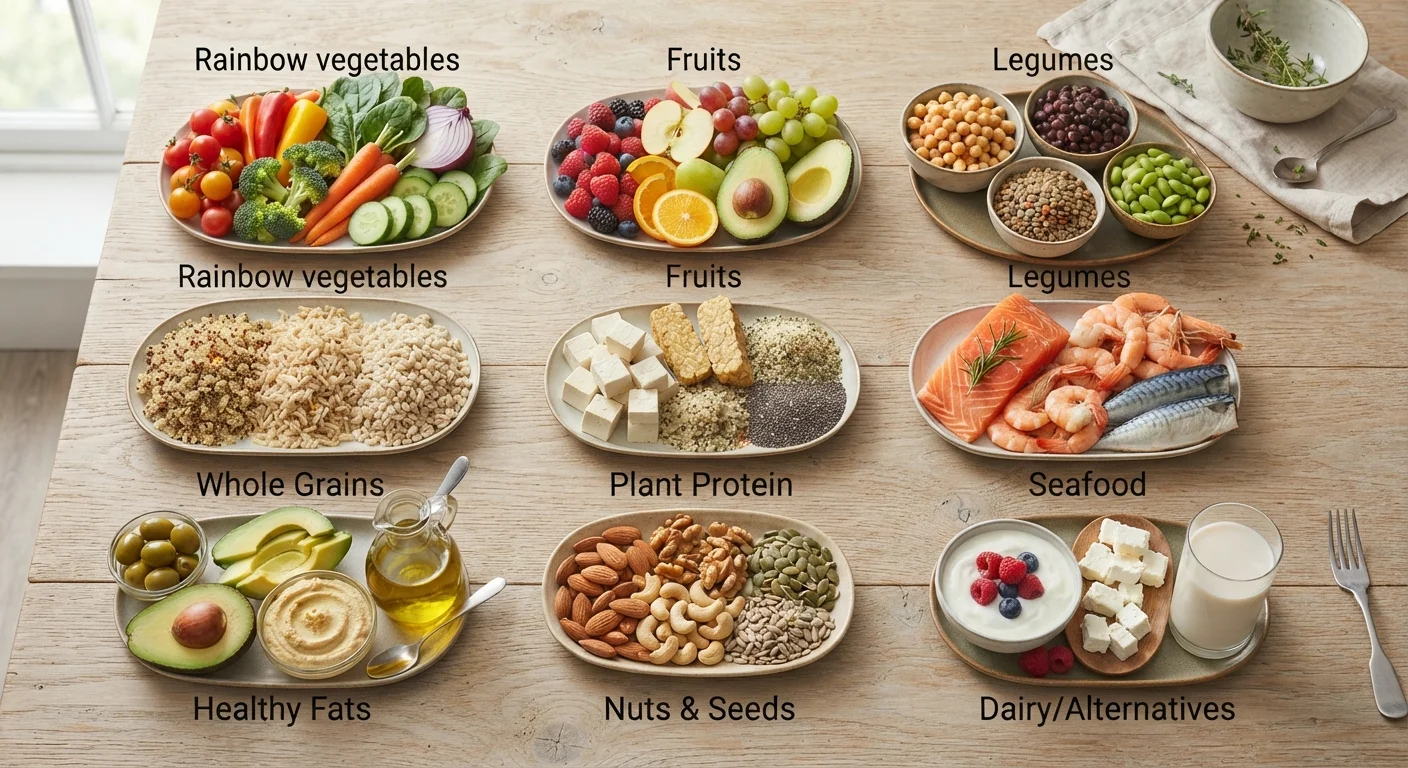 Popular Eating Patterns Compared: Mediterranean, Plant-Based, Low-Carb, and More