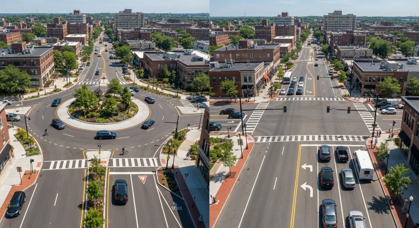 Roundabout vs. Traditional Intersection: Which Is Actually Safer?