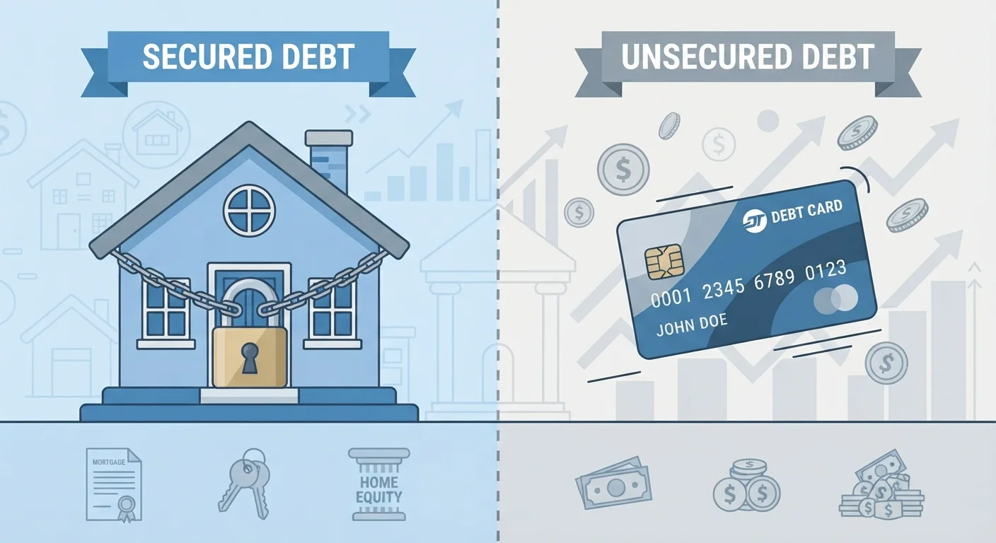 Secured vs. Unsecured Debt: How the Distinction Shapes Your Risk